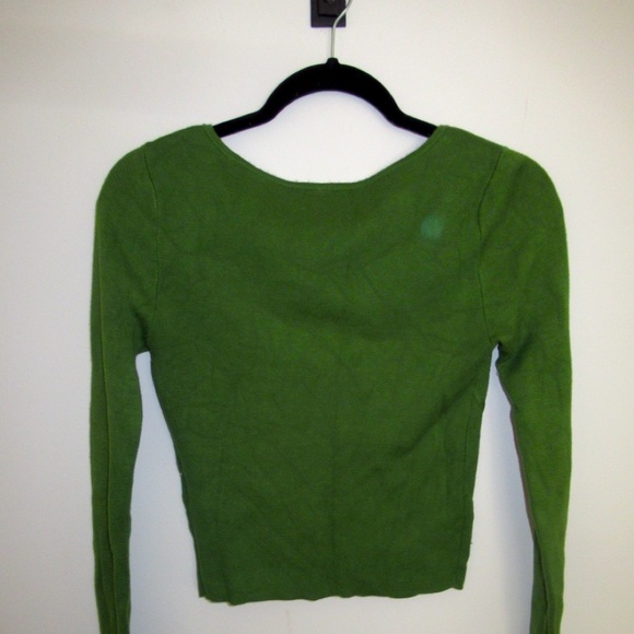 Green Long Sleeve Abercrombie Top - Picture 2 of 2